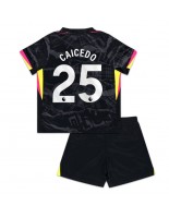 Chelsea Moises Caicedo #25 Alternativní dres pro děti 2024-25 Krátký Rukáv (+ trenýrky)